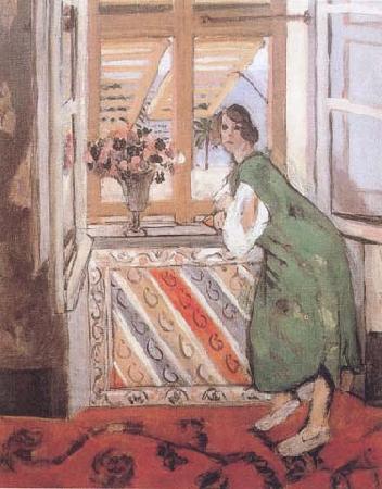 Henri Matisse Young Girl in a Green Dress (mk35) oil painting image